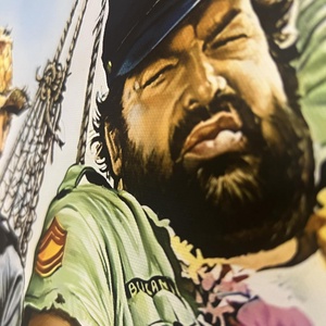 Vászonkép tekercsben, Bud Sepencer - Terence Hill , Kincs, ami nincs 100x80 cm, Otthon & Életmód, Dekoráció, Kép & Falikép, Vászonkép, Fotó, grafika, rajz, illusztráció, MESKA