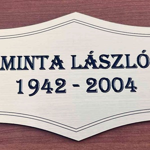 Kegyeleti tábla, sírfelirat - otthon & életmód - ház & kert - névtábla - Meska.hu
