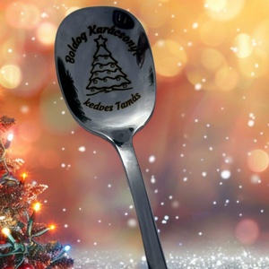 10 db kávéskanál egyedi, névre szóló gravírozással, , Otthon & Életmód, Konyhafelszerelés, tálalás, Tálalás, Kanál & Villa, Fémmegmunkálás, Gravírozás, pirográfia, MESKA