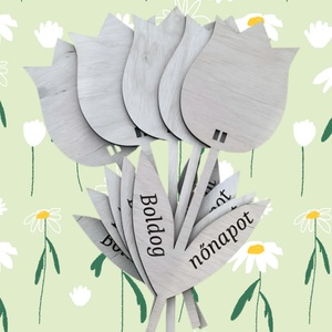 Kreatív virág alap 10 db, Kellékek & szerszámok, Hobby fa alapanyag, Egyéb fatermék, Gravírozás, pirográfia, MESKA