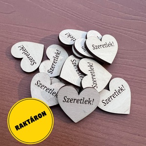 Kreatív alapanyag, szeretlek szív tábla, Kellékek & szerszámok, Hobby fa alapanyag, Egyéb fatermék, Gravírozás, pirográfia, MESKA