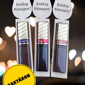 Csokiátadó nőnapra, csokoládéval , Otthon & Életmód, Papír, írószer, Ajándékozás kellékei, Pénzátadó doboz, Gravírozás, pirográfia, MESKA