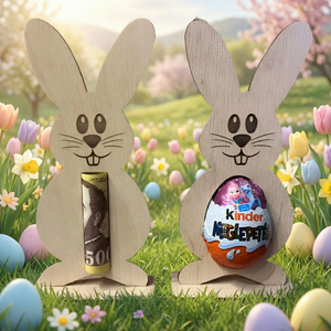 Húsvéti nyuszi, kinder, pénzátadó - Meska.hu