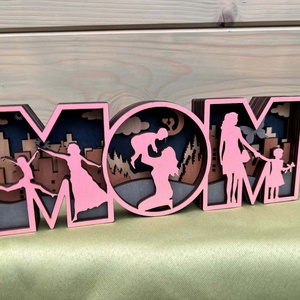 Rétegelt lemezből készült dekoráció, anya, apa - esküvő - emlék & ajándék - szülőköszöntő ajándék - Meska.hu