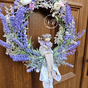 Levendulás kopogtató - otthon & életmód - dekoráció - ajtó- és ablak dekoráció - ajtódísz & kopogtató - Meska.hu