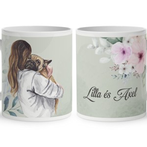 Kérd a neveddel - Bulldog kutyusom mintás bögre, Otthon & Életmód, Konyhafelszerelés, tálalás, Tálalás, Bögre & Csésze, , MESKA