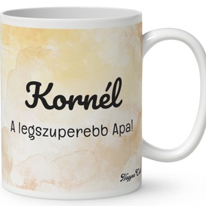 Névvel kérhető - Kosaras Cuki lajhár Apa és a gyerek mintás bögre - otthon & életmód - konyhafelszerelés, tálalás - tálalás - bögre & csésze - Meska.hu