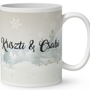 Névvel kérhető - Éneklő karácsonyi manók mintás bögre - otthon & életmód - konyhafelszerelés, tálalás - tálalás - bögre & csésze - Meska.hu