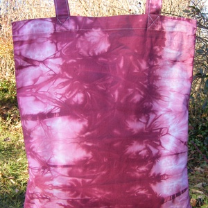 Bordó batik vászontáska - táska & tok - bevásárlás & shopper táska - shopper, textiltáska, szatyor - Meska.hu