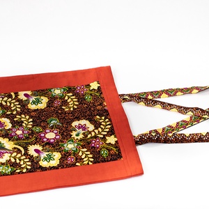 Narancs -afrikai vászontáska - táska & tok - bevásárlás & shopper táska - shopper, textiltáska, szatyor - Meska.hu