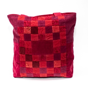 Bordó patchwork táska - táska & tok - kézitáska & válltáska - válltáska - Meska.hu
