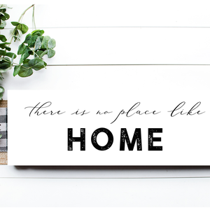 There is no place like home 40x20 cm fa tábla vagy vászonkép különböző méretben, Otthon & Lakás, Dekoráció, Kép & Falikép, Táblakép, Festett tárgyak, Meska