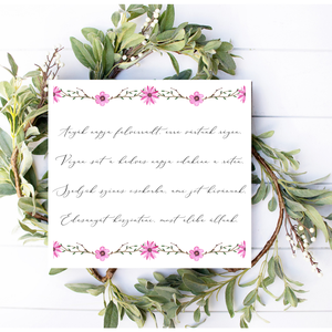 Anyák napja felvirradt 20x20 cm fa tábla anyák napjára -  - Meska.hu