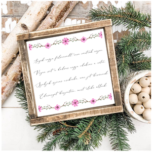 Anyák napja felvirradt 20x20 cm fa tábla anyák napjára -  - Meska.hu