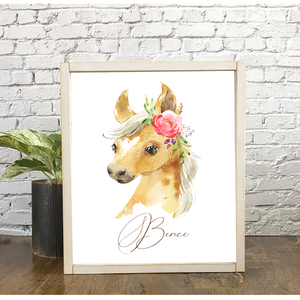 Kiskacsa vagy Kisló 30x20 cm fa tábla baba/gyerekszobába - művészet - grafika & illusztráció - Meska.hu