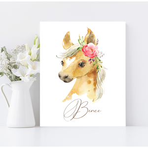 Kiskacsa vagy Kisló 30x20 cm fa tábla baba/gyerekszobába - művészet - grafika & illusztráció - Meska.hu