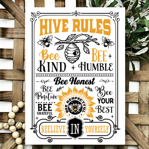 Hive rules vászonkép különböző méretben, Otthon & Életmód, Dekoráció, Kép & Falikép, Táblakép, , MESKA