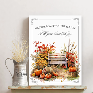 May the beauty of the season - pad - őszi vászonkép különböző méretben, Otthon & Életmód, Dekoráció, Kép & Falikép, Táblakép, , MESKA