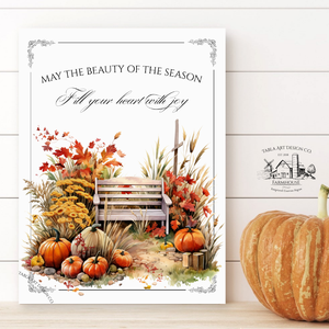 May the beauty of the season - pad - őszi vászonkép különböző méretben - otthon & életmód - dekoráció - kép & falikép - táblakép - Meska.hu
