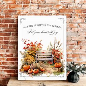 May the beauty of the season - pad - őszi vászonkép különböző méretben - otthon & életmód - dekoráció - kép & falikép - táblakép - Meska.hu