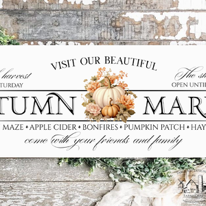 Autumn Market - Tök - őszi vászonkép különböző méretben - otthon & életmód - dekoráció - kép & falikép - táblakép - Meska.hu
