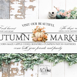 Autumn Market - Tök - őszi vászonkép különböző méretben - otthon & életmód - dekoráció - kép & falikép - táblakép - Meska.hu