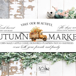 Autumn Market - Betakarítás - őszi vászonkép különböző méretben - otthon & életmód - dekoráció - kép & falikép - táblakép - Meska.hu