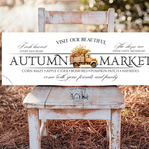 Autumn Market - Betakarítás - őszi vászonkép különböző méretben - otthon & életmód - dekoráció - kép & falikép - táblakép - Meska.hu