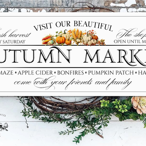 Autumn Market - Betakarítás - őszi vászonkép különböző méretben - otthon & életmód - dekoráció - kép & falikép - táblakép - Meska.hu
