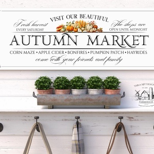 Autumn Market - Betakarítás - őszi vászonkép különböző méretben - otthon & életmód - dekoráció - kép & falikép - táblakép - Meska.hu