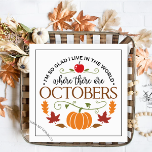 Where There Are Octobers - Tök - őszi vászonkép különböző méretben, Otthon & Életmód, Dekoráció, Kép & Falikép, Táblakép, , MESKA