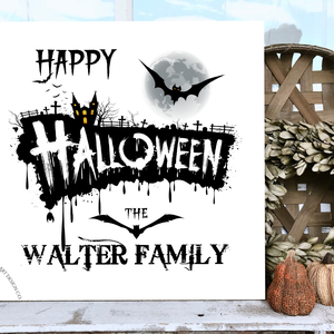 Happy Halloween Family - egyedi család - őszi vászonkép különböző méretben - otthon & életmód - dekoráció - kép & falikép - táblakép - Meska.hu