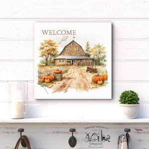 Welcome fall  - őszi vászonkép különböző méretben, Otthon & Életmód, Dekoráció, Kép & Falikép, Táblakép, , MESKA