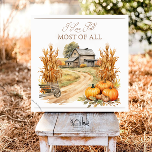 I love fall most of all - őszi vászonkép különböző méretben, Otthon & Életmód, Dekoráció, Kép & Falikép, Táblakép, , MESKA