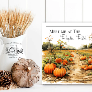 Meet me at the pumpkin patch  - őszi vászonkép különböző méretben - otthon & életmód - dekoráció - kép & falikép - táblakép - Meska.hu