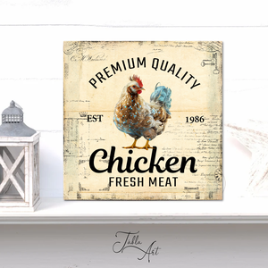Premium quality fresh chicken   - vászonkép különböző méretben - otthon & életmód - dekoráció - kép & falikép - táblakép - Meska.hu