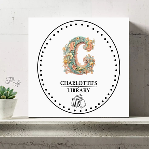 Egyedi névre szóló library kép - vászonkép különböző méretben - otthon & életmód - dekoráció - kép & falikép - táblakép - Meska.hu