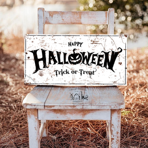 Happy Halloween Trick or Treat - rozsdás hatás - vászonkép különböző méretben - otthon & életmód - dekoráció - kép & falikép - táblakép - Meska.hu