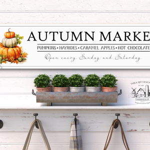 Autumn Market - Tökök - őszi vászonkép különböző méretben - otthon & életmód - dekoráció - kép & falikép - táblakép - Meska.hu