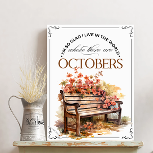 Where There Are Octobers - Pad - őszi vászonkép különböző méretben - otthon & életmód - dekoráció - kép & falikép - táblakép - Meska.hu