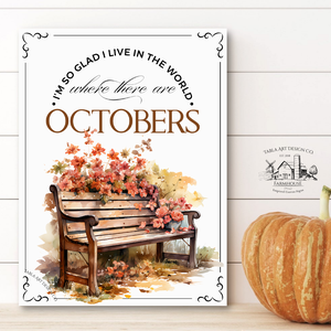Where There Are Octobers - Pad - őszi vászonkép különböző méretben - otthon & életmód - dekoráció - kép & falikép - táblakép - Meska.hu