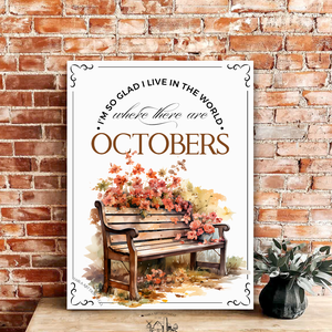 Where There Are Octobers - Pad - őszi vászonkép különböző méretben - otthon & életmód - dekoráció - kép & falikép - táblakép - Meska.hu