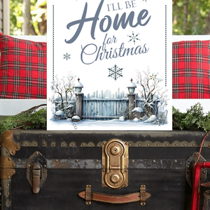 I'll be home for Christmas  - Karácsonyi vászonkép különböző méretben - otthon & életmód - dekoráció - kép & falikép - táblakép - Meska.hu