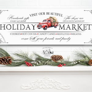 Holiday Market - Karácsonyi vászonkép különböző méretben - otthon & életmód - dekoráció - kép & falikép - táblakép - Meska.hu