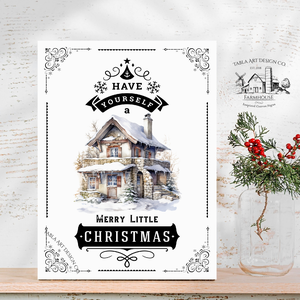 Have yourself a merry little Christmas  - Karácsonyi vászonkép különböző méretben - otthon & életmód - dekoráció - kép & falikép - táblakép - Meska.hu