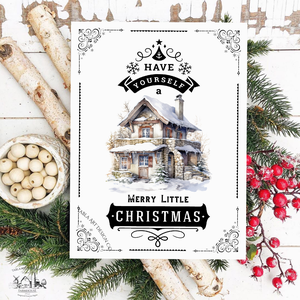 Have yourself a merry little Christmas  - Karácsonyi vászonkép különböző méretben - otthon & életmód - dekoráció - kép & falikép - táblakép - Meska.hu
