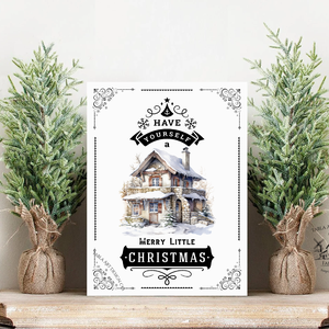 Have yourself a merry little Christmas  - Karácsonyi vászonkép különböző méretben - otthon & életmód - dekoráció - kép & falikép - táblakép - Meska.hu
