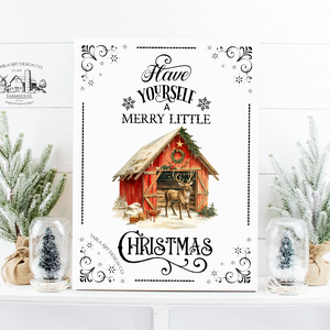 Have yourself a merry little Christmas  - Karácsonyi vászonkép különböző méretben - otthon & életmód - dekoráció - kép & falikép - táblakép - Meska.hu