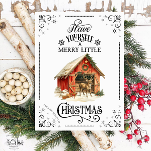 Have yourself a merry little Christmas  - Karácsonyi vászonkép különböző méretben, Otthon & Életmód, Dekoráció, Kép & Falikép, Táblakép, , MESKA