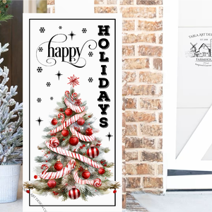 Happy Holidays Karácsonyfa - karácsonyi vászonkép különböző méretben - otthon & életmód - dekoráció - kép & falikép - táblakép - Meska.hu